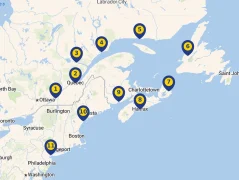 Mapa plavby