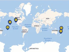 Mapa plavby
