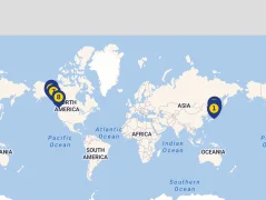 Mapa plavby