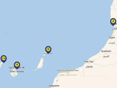 Mapa plavby