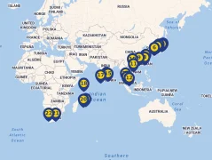 Mapa plavby