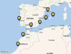 Mapa plavby