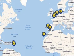 Mapa plavby