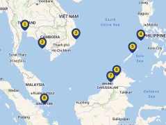 Mapa plavby